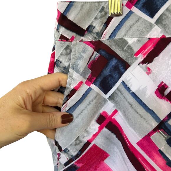 IZOD Women's Golf Performance Abstract Skort Size 14 Pickleball Tennis - Picture 4 of 7